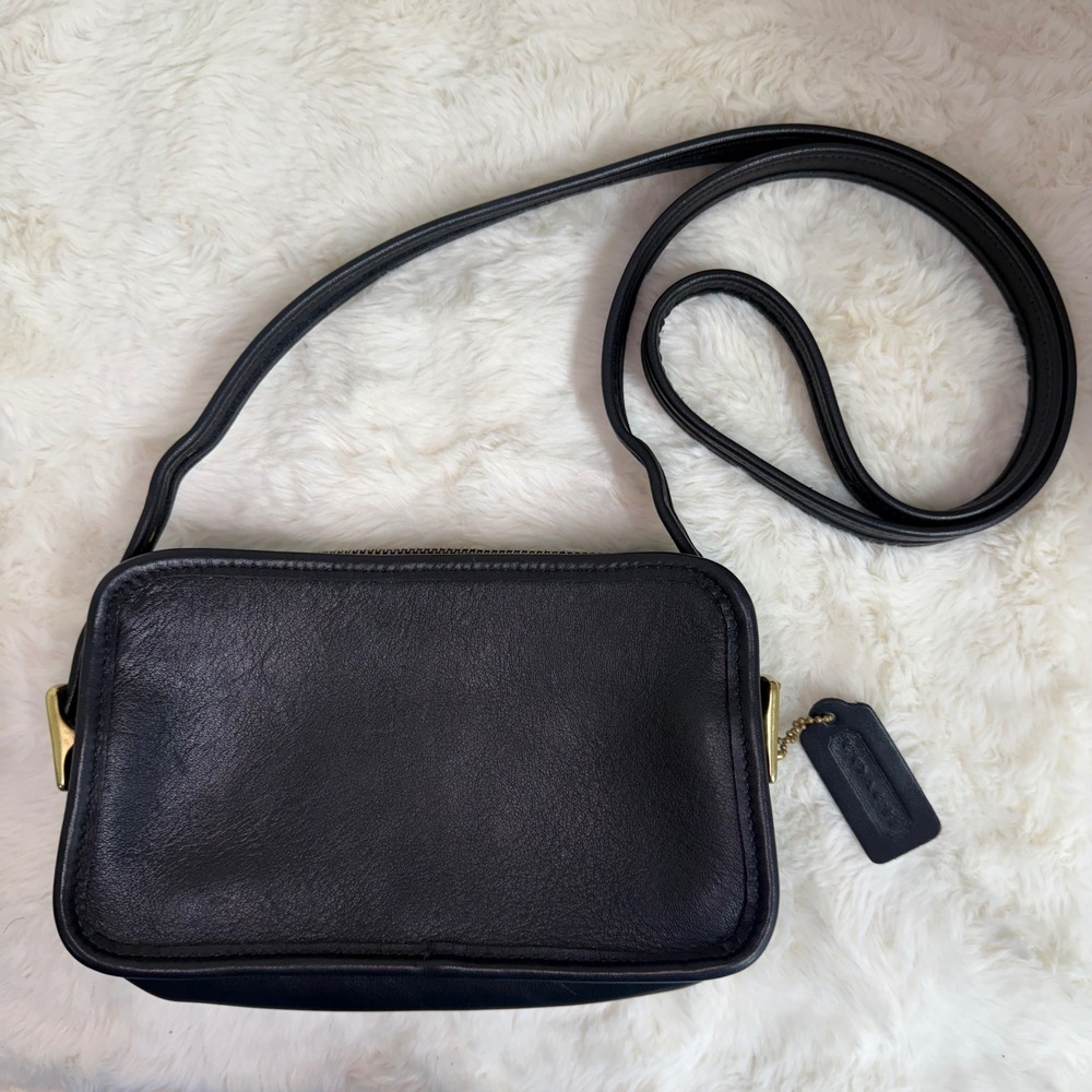 Vintage Coach Legacy 9167 Black Glove Tanned Leather Top of the Counter bag NYC - Picture 1 of 15